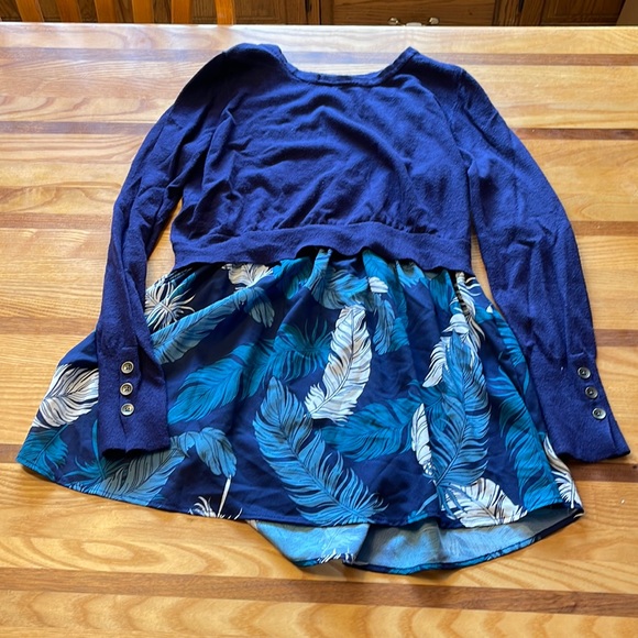 Motherhood Maternity Sweater Top Navy Size L - Picture 1 of 5